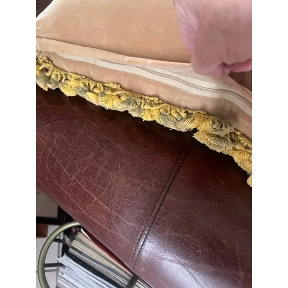 Vintage Aubusson Style Needlepoint Hen Chicken Pillow Tassel Fringe 17